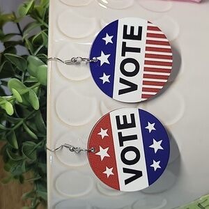 VOTE Election Drop Earrings